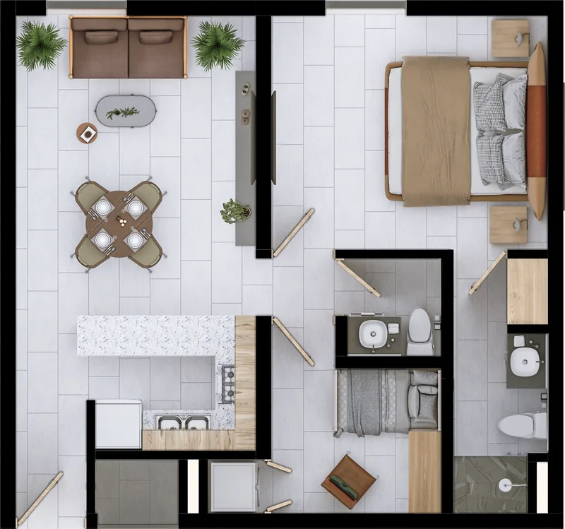 Planta Breeze con el Flex como cuarto del bebé